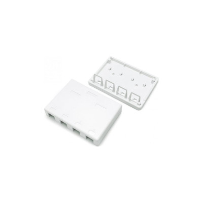 Корпус настенной розетки Hyperline SBB3-4-WH 441130