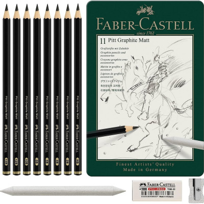 Набор чернографитных карандашей Faber-Castell pitt graphite matt 115220