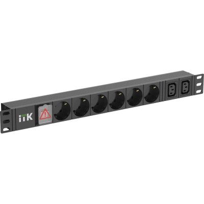 Розеточный блок IEK ITK PDU PH12-6D2C131-P