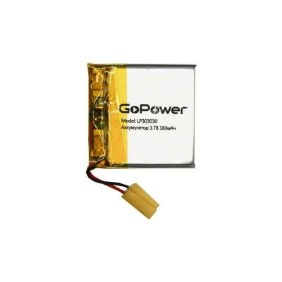 GoPower Аккумулятор Li-Pol LP303030 PK1 3.7V 180mAh 00-00019583