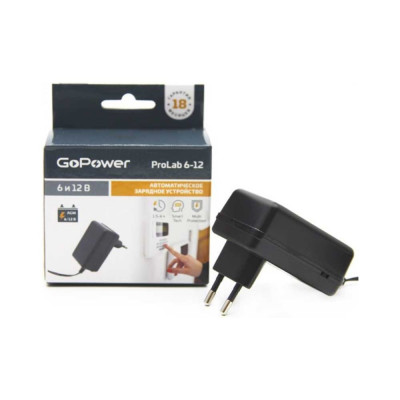 GoPower З/У для свинцово-кислотных аккумуляторов 6 и 12V ProLab 6-12 1.0A (1/100) 00-00015352