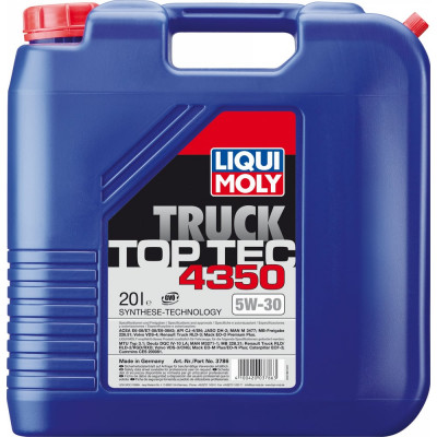 НС-синтетическое моторное масло LIQUI MOLY Top Tec Truck 4350 5W-30 CJ-4/SN E6/E7/E9 3786