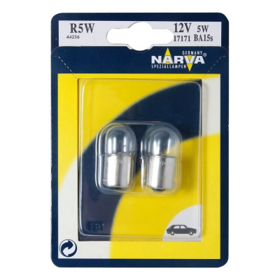NARVA Автолампа R5W BA15s блистер, 2шт 12V 1 10 171714000
