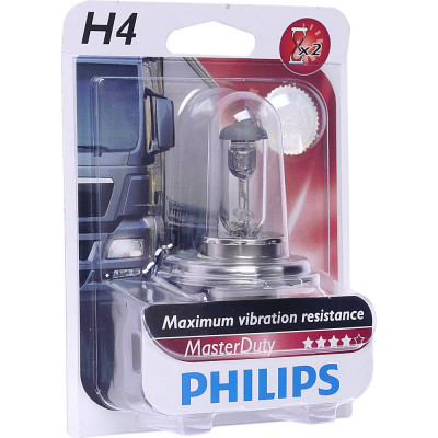 PHILIPS Автолампа H4 75,70 P43t-38 MASTER DUTY 24V ,1,10 замена P-13342HD 13342MDB1
