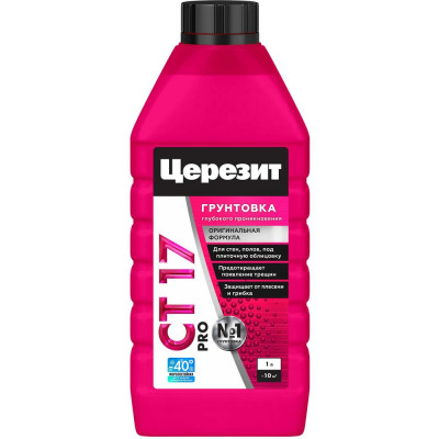 Церезит CT 17 Pro Грунтовка Морозостойкая 1 л 2636730