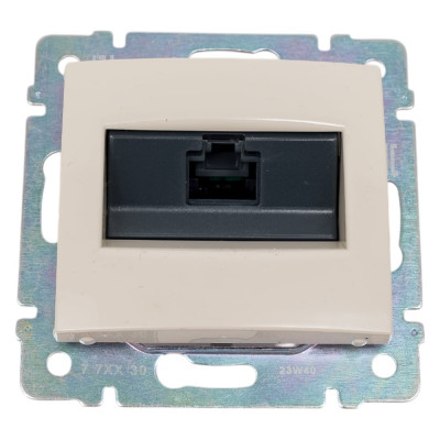 Legrand Розетка компьютерная RJ45 категория 5e UTP Legrand Valena с захватами слоновая кость 695624