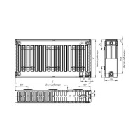 Стальной радиатор Лидея тип 22 500x800 ЛУ 22-508 ЛУ22508