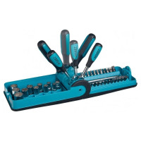 Набор торцевых головок HAZET в кейсе SmartCase, трещотка, воротки, 38 предметов 856-1