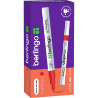 Маркер-краска Berlingo "Uniline PA200" красная, 2мм нитро-основа, 12 шт. BMk_02203