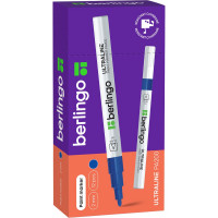 Маркер-краска Berlingo "Uniline PA200" синяя, 2мм, нитро-основа, 12 шт. BMk_02202