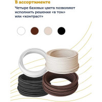 Кабель Retro Electro, ретро, TV, черный, длина бухты 20 2254746