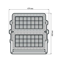 Светодиодный прожектор Jazzway PFL-SPORT 02 500Вт (2х250Вт) 5700К IP66 ДО с линзовым модулем 5лет гарантии 5033214