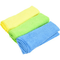 Салфетки для уборки OfficeClean набор 3шт микрофибра 25/25см ассорти 275757