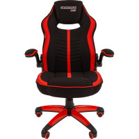 Игровое кресло CHAIRMAN game 19 ткань черный/красный н.п. 00-07069658
