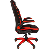 Игровое кресло CHAIRMAN game 19 ткань черный/красный н.п. 00-07069658