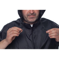 Влагозащитный плащ-дождевик БЕРТА облегченный, черный 800-52-54