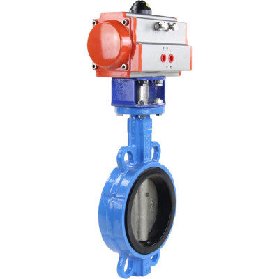 Затвор DN.ru WCB-316L-EPDM Ду200 Ру16 с пневмоприводом D050-01980