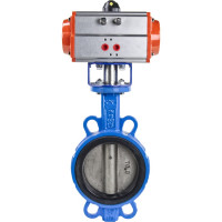 Затвор DN.ru WCB-316L-EPDM Ду150 Ру16 с пневмоприводом D050-01966