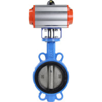 Затвор DN.ru WCB-316L-EPDM Ду150 Ру16 с пневмоприводом D050-01966