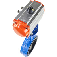 Затвор DN.ru WCB-316L-EPDM Ду150 Ру16 с пневмоприводом D050-01966