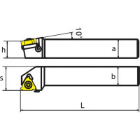 Резец резьбовой наружный/державка SWR1616H16 SANT 4603312182387