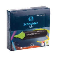 Набор текстовыделителей Schneider, 10 шт, Job, зеленый, 1-5 мм 1504