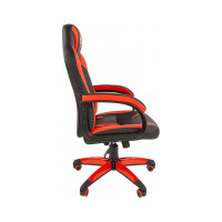 Кресло Easy Chair Game-686 TPU кожзам, ткань, черный, красный, пластик 1362959