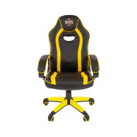 Кресло Easy Chair Game 687 TPU кожзам черный, желтый, пластик 1362961