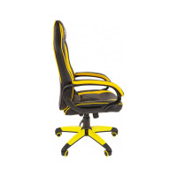 Кресло Easy Chair Game 687 TPU кожзам черный, желтый, пластик 1362961