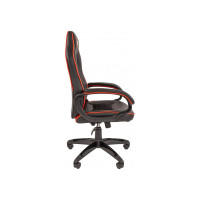 Кресло Easy Chair Game-688 TPU кожзам, ткань, черный, пластик 1362963