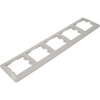 5-ая рамка Systeme Electric Glossa Платина, горизонтальная SE GSL001205