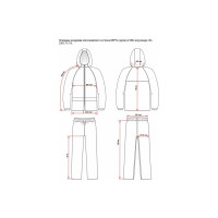Влагозащитный костюм-дождевик БЕРТА 888-52-54 синий, рост 170-176