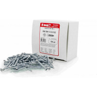 Саморез Квадра DIN 7981 3.5x32 цинк, кор. 500 шт., полусфера, шлиц PH2, острый 813532050500