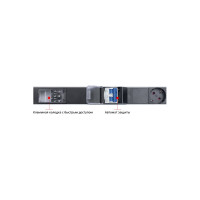 Вертикальный блок розеток Cabeus 10 Schuko, 10 IEC 320 C19, 8 IEC 320 C13 PDU-32-10S-10C19-8C13-B-T