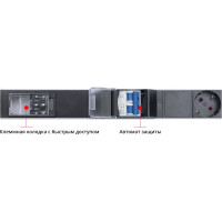 Вертикальный блок розеток Cabeus 10 Schuko, 10 IEC 320 C19, 8 IEC 320 C13 PDU-32-10S-10C19-8C13-B-T