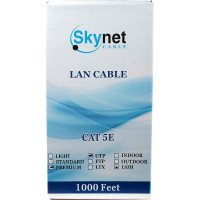Кабель SkyNet Light 4x2x0.46 низкое дымовыделение нулевое содержание галогенов медь FLUKETEST категории 5e 1ж 305м CSL-FTP-LSZH-4-CU