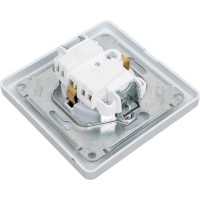 Розетка Systeme Electric Glossa Алюминий с заземлением со шторками с крышкой, IP20 GSL000346