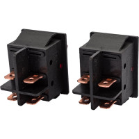 Клавиша Nord-Yada 250V 30А (мощная) красная с подсветкой (4контакта) ON-OFF (2шт в упаковке) 905462