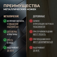 Стул Tetchair Abruzzo 8060 металл, ткань, 42x60x84x49 см, серый вельвет HLR-21, 4 шт 15556