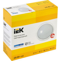 Светильник IEK LED ДПО 5071 28Вт, 6500К, IP65, круг, белый LDPO0-5071-28-6500-K01
