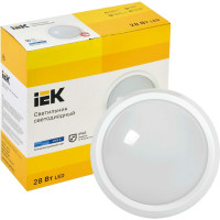 Светильник IEK LED ДПО 5071 28Вт, 6500К, IP65, круг, белый LDPO0-5071-28-6500-K01