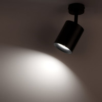 Поворотный накладной светильник Ritter Arton цилиндр, 80x100, GU10, алюминий, черный 59973 9