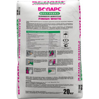 Шпатлевка БОЛАРС Finish White полимерно-цементная, 20 кг 00000037752