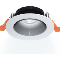 Встраиваемый потолочный светильник RITTER Artin круг скрытая лампа 90x90x30 монтажное отверстие 75x75 GU5.3 алюминий, белый 51429 9