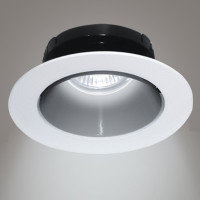 Встраиваемый потолочный светильник RITTER Artin круг скрытая лампа 90x90x30 монтажное отверстие 75x75 GU5.3 алюминий, белый 51429 9