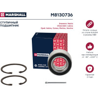 Подшипник ступицы передний Nexia 94-, Lanos 97-, Opel Astra 91-, Corsa С 00-, Meriva 03- MARSHALL M8130736