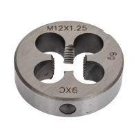 Плашка WOLFSTAR метрическая М12х1,25 9ХС Гост 9740 dr12125