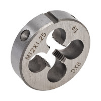 Плашка WOLFSTAR метрическая М12х1,25 9ХС Гост 9740 dr12125