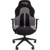 Игровое кресло CHAIRMAN Game 11 ткань черный, серый 00-07096074