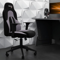 Игровое кресло CHAIRMAN Game 11 ткань черный, серый 00-07096074